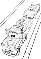 coloriage martin traine flash cars 2